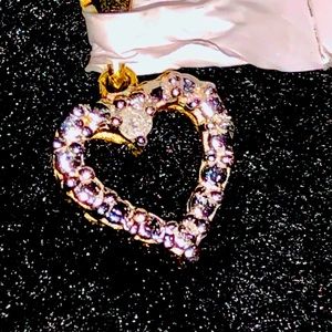 14k solid gold REAL DIAMOND PENDANT HUGE SALE WOW